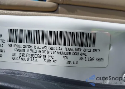 2014 Jeep Grand Cherokee Overland from USA, damaged, VIN 1C4RJECG8EC396419